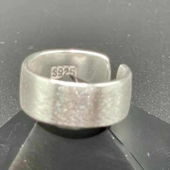 Middle Width Style 8mm Brushed Sterling 925 Silver Wrapped Band Boho Ring #1231 - Picture 5 of 10